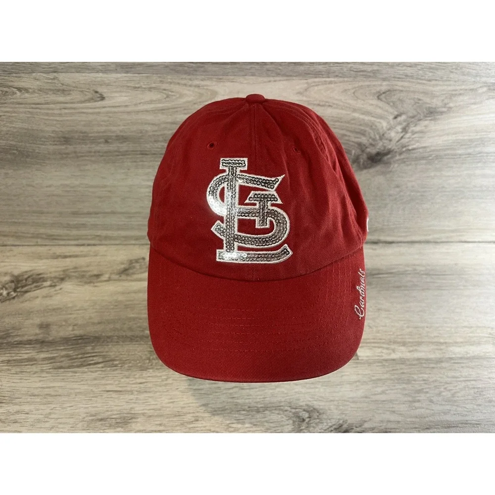 47 Brand St Louis Cardinals Strapback Hat Cap Women's Adjustable‎ Red MLB